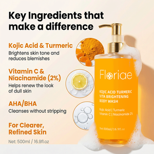 Adiós a la Piel Irregular, Reduce las Imperfecciones, Jabón Corporal con Ácido Kójico, Vitamina C, 2% de Niacinamida, Cúrcuma Orgánica Refrescante para Piel Opaca - Product Image 5
