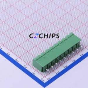 KF2EDGVC-5.0-9P Plug-in Terminal Block Through hole,P=5mm Connector Board-to-Board / Socket - Closed 1x9P 5mm Green - Product Image 2