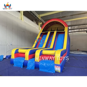 Khổng lồ nổi không khí nước vui vẻ của tôi siêu lớn công viên thiết bị <span class=keywords><strong>Inflatable</strong></span> khô Slide để bán - Product Image 3