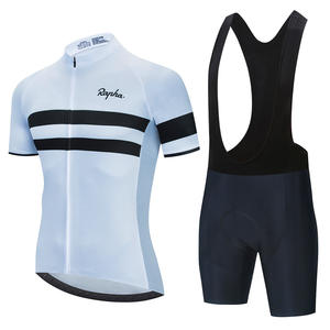 Maillot de vélo respirant réfléchissant design pied-de-poule avec short rembourré 3D - Product Image 2
