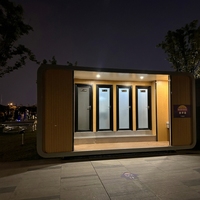 Cabine modulaire mobile Apple en acier, conteneur habitable, chambre d'hôtel, maison intelligente à énergie solaire, salle de bain, design contemporain, garantie 1 an
