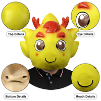 Masque de tête en latex Dragon Boy pour fête d'Halloween, jeu de rôle, accessoire de mascarade, enfants et adultes, personnalisable