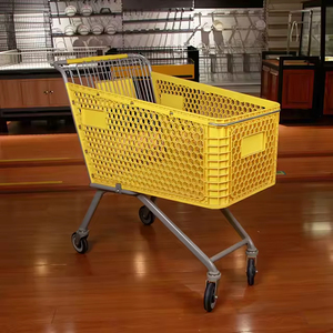 Professional Manufacturer Metal Steel <strong>Small</strong> Supermarket Store Euro Style Shopping <strong>Trolley</strong> - Product Image 4