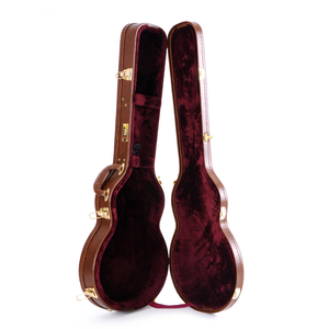 Étui rigide pour guitare classique, nouveau design, usage professionnel, cuir marron, doublure en peluche, fermeture à boucle OEM - Product Image 3