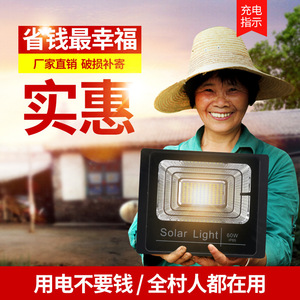 ไฟโซลาร์เซลล์ 100W LED IP65 สำหรับภายนอกอาคาร กันน้ำ ติดผนัง - Product Image 2