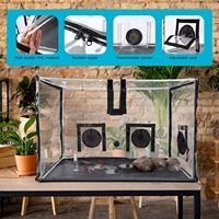Grande boîte à air immobile pour la culture des champignons, kit de culture de champignons portable