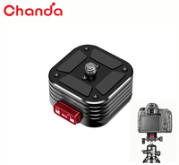 Kit de plaque QR en alliage d'aluminium, déclenchement en 1 seconde, double mode, compatible Arca, léger 51g, filetages 1/4 "-20 et 3/8 "-16, OEM Laser