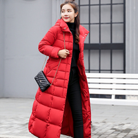 Long Manteau d'Hiver pour Femme, Parka Slim Décontractée à Capuche avec Col Fourrure, Veste Chaude d'Extérieur Style Streetwear