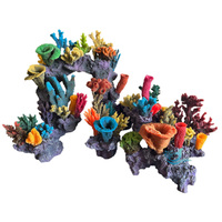 Adorno de Coral Simulado para Pecera, Decoración de Acuario de Resina PU, Accesorio para Paisaje de Arrecife de Coral