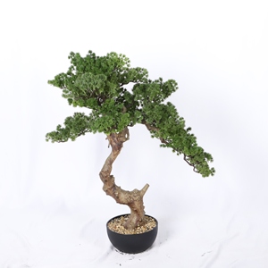 Recién llegado, decoración del hogar, pino en maceta, árbol pequeño Artificial, plantas artificiales de plástico, planta de bonsái de pino verde - Product Image 3