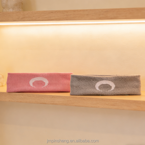 Bandeau en tricot respirant en coton anti-transpiration motif croissant <span class=keywords><strong>de</strong></span> lune, élastique et antidérapant pour la course, le yoga, le lavage du visage et le maquillage - Product Image 6