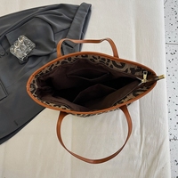 Bolso Tote de Paja a Rayas de Moda para Mujer, Gran Capacidad, Bolso de Playa de Verano, Bolso de Hombro Tejido con Asas de Cuero