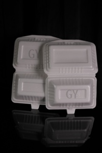 Caja de comida Contenedores de almuerzo Cajas de almuerzo Caja de rejilla plana Caja de tres compartimentos Caja rectangular Caja de desayuno Caja de comida rápida - Product Image 6