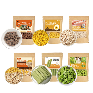 Friandises pour animaux de compagnie OEM ODM : Mélange de viande lyophilisée, protéines de qualité supérieure, sans céréales, favorisant un pelage brillant, friandises récompensantes pour chats et chiens - Product Image 2