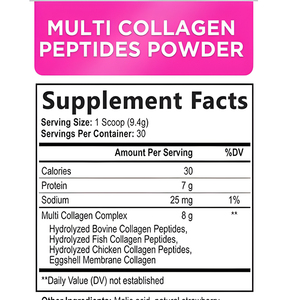 Proteína de Suero de Leche al por Mayor de Marca Privada, Bebida de Colágeno en Polvo de Pescado y Res, Apoyo para la Piel, Cabello y Uñas, Suplemento de Colágeno - Product Image 2