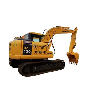 Escavadeira Komatsu PC130-7 usada de tamanho médio Escavadeira Komatsu de segunda mão PC 130 com ar condicionado para venda