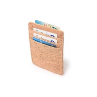 Dompet bambu tempat kartu kayu memblokir pemegang kartu Pop up dompet tempat kartu kayu
