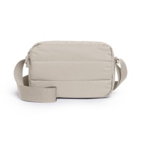 Sac banane noir matelassé léger et portable avec fermeture éclair, grande capacité, pour téléphone portable, personnalisable avec logo, vente en gros