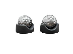 Pierres de vin de glace en acier inoxydable en forme de boule de golf Ensemble de refroidissement 2 cubes de roches pour whisky <span class=keywords><strong>Bourbon</strong></span> Vodka - Product Image 6
