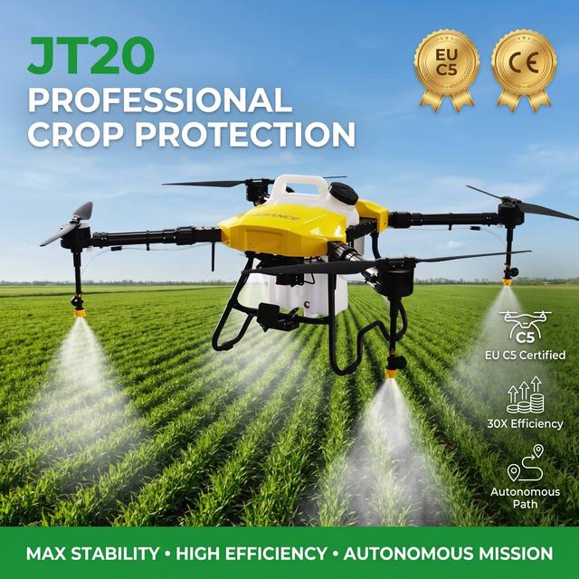Agricultural Sprayers Drone EU C5 Compliance Professional Smart Farming Crop Protection Industrial Grade GPS Precision System