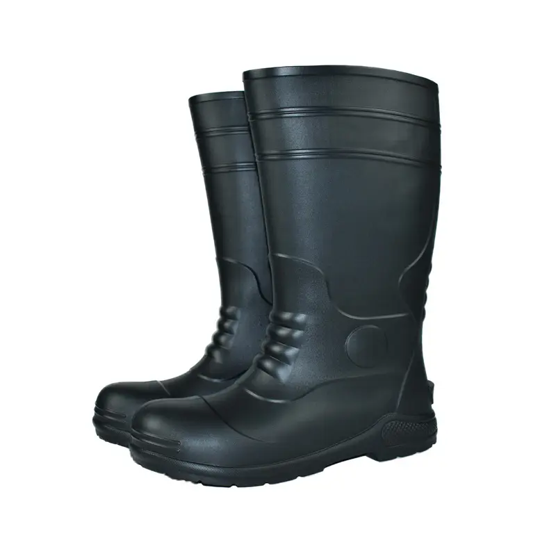 Botas de chuva de borracha de alta qualidade para homens, botas de segurança leves e grossas personalizadas em EVA