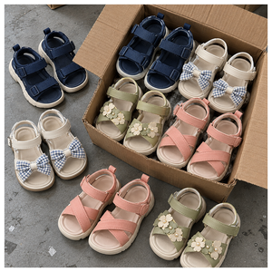 Lots en gros d'articles divers, sandales pour enfants, chaussures en stock, chaussures pour bébé garçon 1 an, livraison aléatoire, chaussures pour nouveau-né de haute qualité - Product Image 2