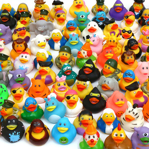 Wholesale Promotional 2 Inch Animal Plastic Rubber Ducky Mixed Cartoon Vinyl Bulk Bath Duck Bath Toys Festival Gift for Kids - Product Image 5