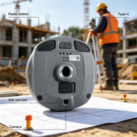 Récepteur de mesure GNSS RTK laser Toptech TK-600, 1408 canaux, double caméra intégrée, IMU intégré