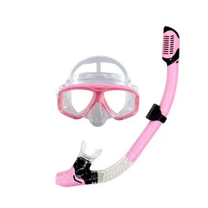Portable Adult Comfort Snorkel And Waterproof Silicone Mask Diving Kit Suitable For Underwater Swimming