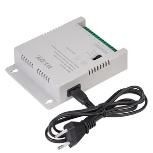 Fonte de energia SMPS de 60 Watts com interruptor de compensação de comprimento do cabo para câmera IP CCTV de 8 canais 12v 5a