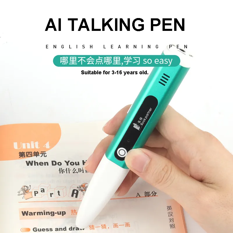 Çocuklar için 2024 sıcak satış konuşan okuma talking kalem öğrenme makinesi