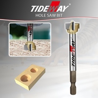 Foret en carbure de tungstène Tideway OEM/ODM pour le perçage du bois dur, outil de scie cloche avec dureté HRC93 pour le travail du bois CNC de précision