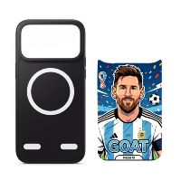 Nouveaux Produits 2026 – Coque de Téléphone Personnalisée Haïtienne Imprimée Étoile avec Plaques de Sublimation et Chargement Sans Fil Interchangeable
