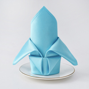 Groene satijnen tafellappen, zachte zakdoekjes, romantische bruiloftbanket vierkante tafellakens, dinerparty decoratie - Product Image 6