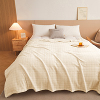 Couverture douce, légère, en peluche, confortable et luxueuse, couverture à carreaux, couvertures pour l'hiver