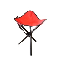 Tabouret pliable en toile, tabouret de camping pliable triangulaire avec trois pieds et étui de transport gratuit