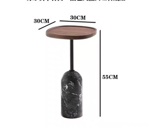OEM ODM Moderno Rústico Mesa De Aninhamento De Madeira De Mármore Natural Mesa Lateral De Madeira Maciça Polido <span class=keywords><strong>Console</strong></span> Tabelas para a Sala de estar da Villa - Product Image 6