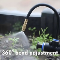 F126 Buse en T universelle réglable de 8 mm pour atomisation, refroidissement, humidification et irrigation automatique à raccord rapide