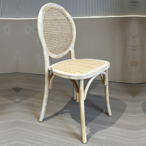 Kursi Makan Louis, Nordic bahan kayu alami Perancis, kursi makan untuk acara pernikahan, sewa - Product Image 3