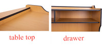Pupitre de conférence moderne en bois pour professeur, idéal pour salle de classe, salon, appartement, hôtel - Mobilier scolaire