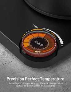 Hervidor Eléctrico Portátil de Acero Inoxidable LEXIA con Cuello de Cisne, 1200W, 0.9L, Control Digital de Temperatura, Función Mantener Caliente, 360°, para Exteriores y Hoteles - Product Image 4