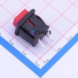 PB-04B-R Push Button Switch Switch No Lock Square Button Through Hole 3A - Product Image 1