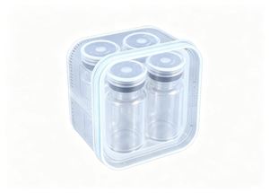 ถาดจัดเก็บขวดวัคซีนแบบปลอดเชื้อ FX OEM, ถาดพลาสติกใสหลายขนาด 10 มล. สำหรับบรรจุขวดสารชีวเคมี - Product Image 6