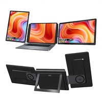 Écran portable triple 15,6 pouces pour ordinateur portable de jeu, extension d'écran 1920x1080 IPS, interface Type C, Plug & Play, série professionnelle 60Hz