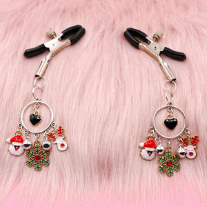 ที่หนีบหัวนมแบบใหม่ขายส่ง สำหรับเกมส์ SM คลิปหนีบหน้าอกสำหรับคู่รัก เลสเบี้ยน ใช้สำหรับอุปกรณ์พันธนาการ สำหรับคริสต์มาส - Product Image 4