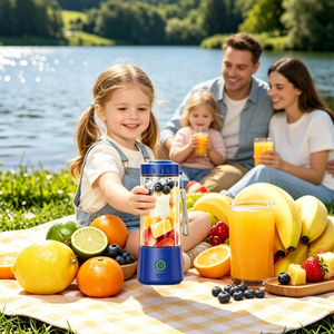 Licuadora Portátil de Fábrica con Función para Triturar Hielo, Vaso Exprimidor Recargable de 400ml para Picnic al Aire Libre y Uso Diario en la Cocina - Product Image 3