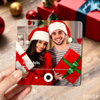 Plaque Spotify personnalisée qui redonne vie à votre chanson préférée, aimant de réfrigérateur musical personnalisé, aimant photo pour réfrigérateur, cadeau pour anniversaire