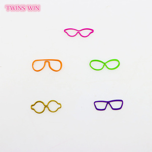 Papelería escolar <span class=keywords><strong>para</strong></span> estudiantes, 10 unids/set, gafas coloridas, Clip de papel, Clip de Metal, soporte <span class=keywords><strong>para</strong></span> <span class=keywords><strong>libros</strong></span> 810 - Product Image 6