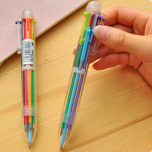 Penne a Sfera in Plastica a 6 Colori, Penne a Pressione Colorate, Pennarelli per Graffiti, Cancelleria Scolastica Portatile <span class=keywords><strong>Zheng</strong></span> <span class=keywords><strong>Yang</strong></span> ZY3091 - Product Image 2