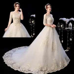 LSYNM096-vestido de boda barato, sin hombros, 2020 diseños, último, barato